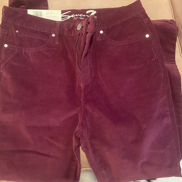 Womens Skinny Corduroy Pants - Picture 2 of 5